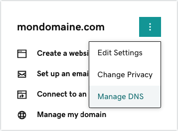 Manage DNS